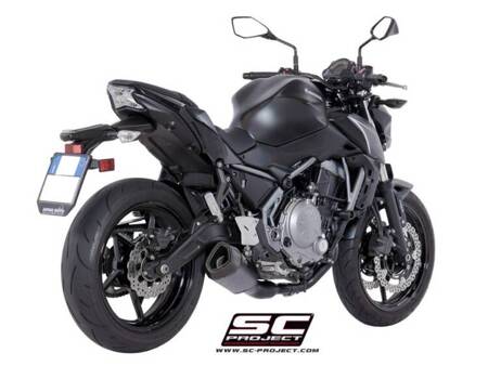 SC-Project układ wydechowy SC1-R GT Matt Black tytan Kawasaki Z650 2017 – 2019