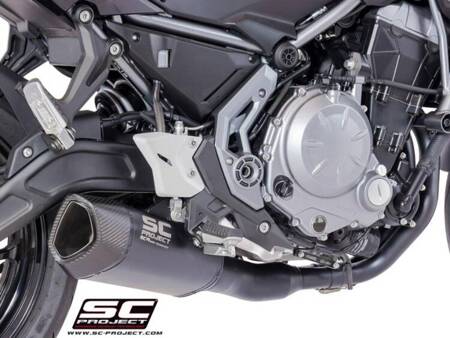 SC-Project układ wydechowy SC1-R GT Matt Black tytan Kawasaki Z650 2017 – 2019