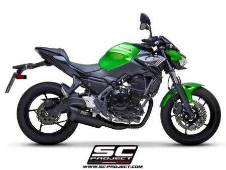 SC-Project układ wydechowy SC1-R GT Matt Black tytan Kawasaki Z650 (2020)