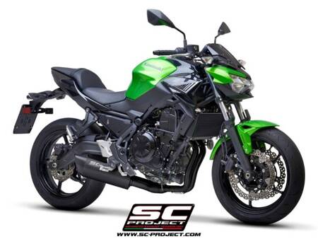 SC-Project układ wydechowy SC1-R GT Matt Black tytan Kawasaki Z650 (2020)