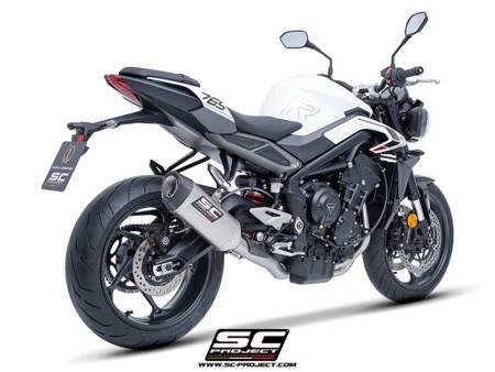 SC-Project układ wydechowy SC1-S tytan Triumph STREET TRIPLE 765 R - RS (2023 – 2024)