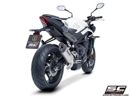 SC-Project układ wydechowy SC1-S tytan Triumph STREET TRIPLE 765 R - RS (2023 – 2024)