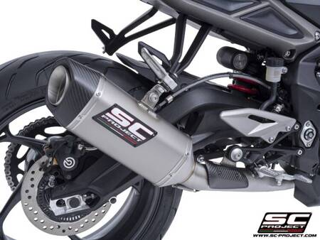 SC-Project układ wydechowy SC1-S tytan Triumph STREET TRIPLE 765 R - RS (2023 – 2024)