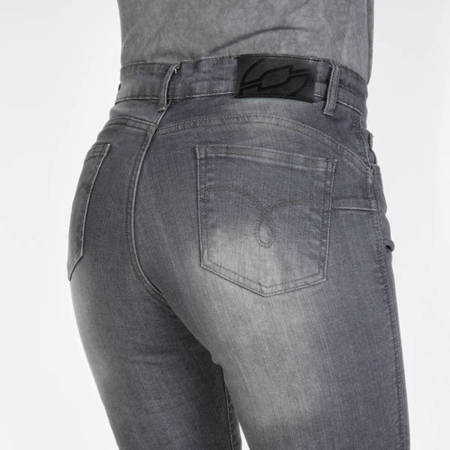 SPODNIE JEANS OZONE STRIKER LADY SLIM FIT WASHED GREY