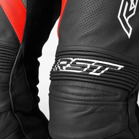 SPODNIE SKÓRZANE RST TRACTECH EVO 4 CE BLACK/GREY/FLO RED