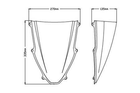 SZYBA SPORTOWA PUIG DO HONDA CBR1000RR 2020-2024 PRZEZROCZYSTA