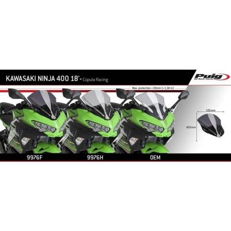 SZYBA SPORTOWA PUIG DO KAWASAKI NINJA 400 18-24 / NINJA E-1 24