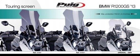 SZYBA TURYSTYCZNA PUIG DO BMW R1200GS 13-18 / R1250GS 18-23