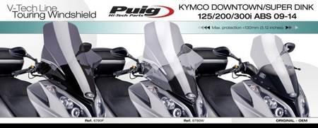 SZYBA V-TECH KYMCO DOWNTOWN / SUPERDINK (TOURING)