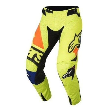 Spodnie Alpinestars Techstar Factory Cross Enduro Czarno/Fluo/Niebiesko/Pomarańczowo/Żółte 2018