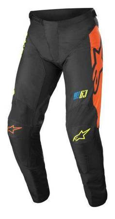 Spodnie cross/enduro ALPINESTARS MX RACER COMPASS kolor czarny/czerwony/fluorescencyjny/żółty