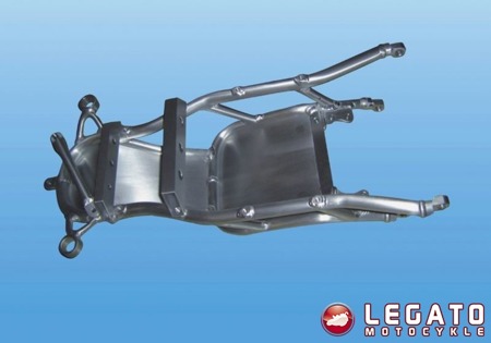 Stelaż tylny sportowy z wypełnieniem z aluminium Motoholders Yamaha YZF R1/ 09-14 srebrny