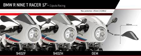 Szyba sportowa PUIG do BMW R Nine T Racer 17-20 