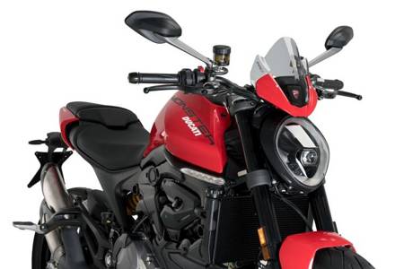 Szyba sportowa PUIG do Ducati Monster 937 21-22 (do org. owiewki) Lekko przyciemniany (H) 20688H