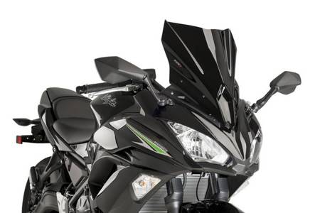 Szyba sportowa PUIG do Kawasaki Ninja 650 17-19 Czarny (N) 9711N