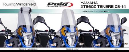 Szyba turystyczna PUIG do Yamaha XT660Z Tenere 08-16 Przezroczysty (W) 4636W