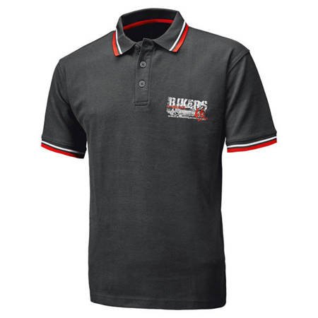 T-Shirt Held Polo Bikers Black/Red