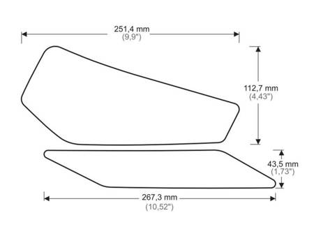 TANKPADY BOCZNE PUIG DO KAWASAKI NINJA 400 2018-2024