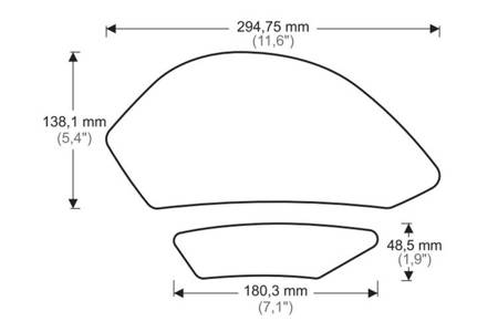 TANKPADY BOCZNE PUIG DO KAWASAKI ZX6R 09-16