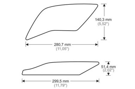 TANKPADY BOCZNE PUIG DO YAMAHA R1 15-21