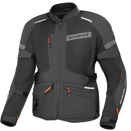 TURYSTYCZNA KURTKA MOTOCYKLOWA ALPHA MEN JKT BLK SHIMA