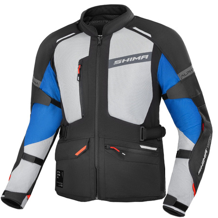 TURYSTYCZNA KURTKA MOTOCYKLOWA ALPHA MEN JKT BLUE SHIMA