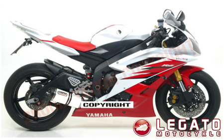 Tłumik końcowy Arrow Thunder Aluminium White Yamaha YZF-R6 2006-2016 