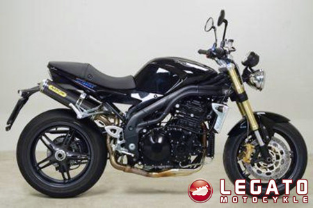 Tłumiki końcowe Arrow Round-Sil Carbon + decat Triumph Speed Triple 1050 2007-2010