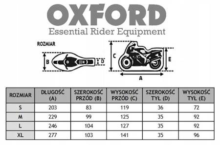 WODOODPORNY POKROWIEC NA MOTOCYKL OXFORD AQUATEX NEW SREBRNY R. XL