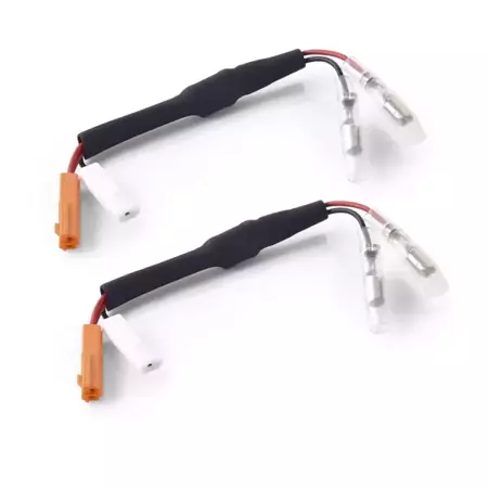 Wiring kit with resistors for front Rizoma turn signals