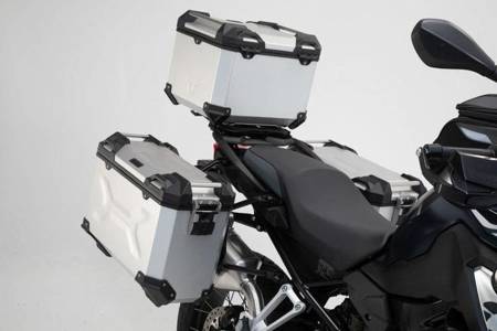 ZESTAW BAGAŻOWY ADVENTURE SW-MOTECH BMW F 750/850 GS STAINLESS STEEL RACK SILVER