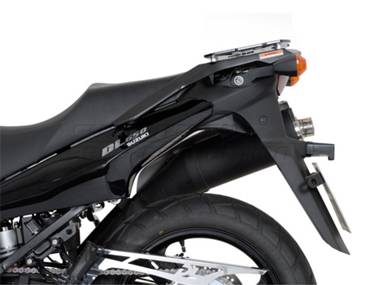 ZESTAW KUFRÓW BOCZNYCH TRAX ADV I STELAŻY SW-MOTECH SUZUKI DL 650 V-STROM (04-10), BLACK 45/37L