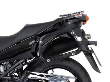 ZESTAW KUFRÓW BOCZNYCH TRAX ADV I STELAŻY SW-MOTECH SUZUKI DL 650 V-STROM (04-10), BLACK 45/37L