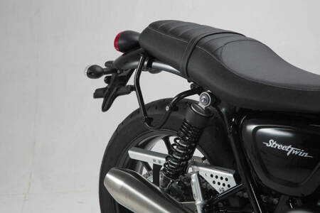 ZESTAW KUFRÓW BOCZNYCH URBAN ABS I STELAŻY SW-MOTECH TRIUMPH STREET TWIN (18-) BLACK 2X165L