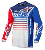 Koszulka off road ALPINESTARS MX RACER COMPASS kolor biały/czerwony/fluorescencyjny/niebieski