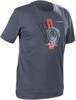 TEE MEN RD STRIP BL/GR M