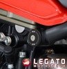 ZAŚLEPKA RAMY RG RACING DUCATI MONSTER 1200 / MONSTER 1200 S / MONSTER 821, 6 SZT BLACK