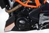 ZESTAW OSŁON SILNIKA RG RACING KTM RC390 17- (2 CZĘŚCI) BLACK